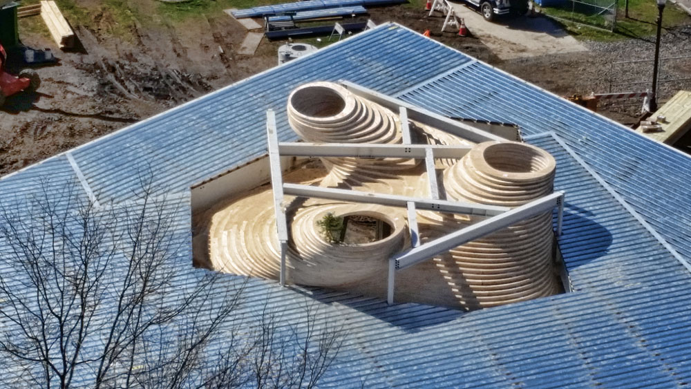 Birdseye View of Completed Skylight